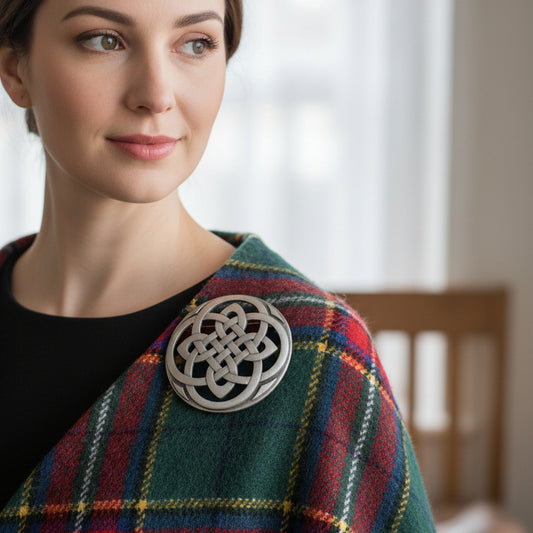Cathedral Celtic Knot Brooch — view 6
