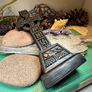 Monasterboice Celtic Cross, Turf High Cross, Irish Cross Statue, Ireland Gift, Irish Turf, Housewarming Gift, New Home Gift, Confirmation
