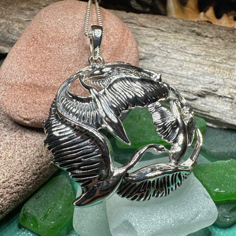 Load image into Gallery viewer, Swan Necklace, Children of Lir Jewelry, Celtic Jewelry, Mom Gift, Nature Necklace, Irish Jewelry, Ireland Jewelry, Nature Necklace

