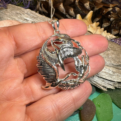 Load image into Gallery viewer, Swan Necklace, Children of Lir Jewelry, Celtic Jewelry, Mom Gift, Nature Necklace, Irish Jewelry, Ireland Jewelry, Nature Necklace
