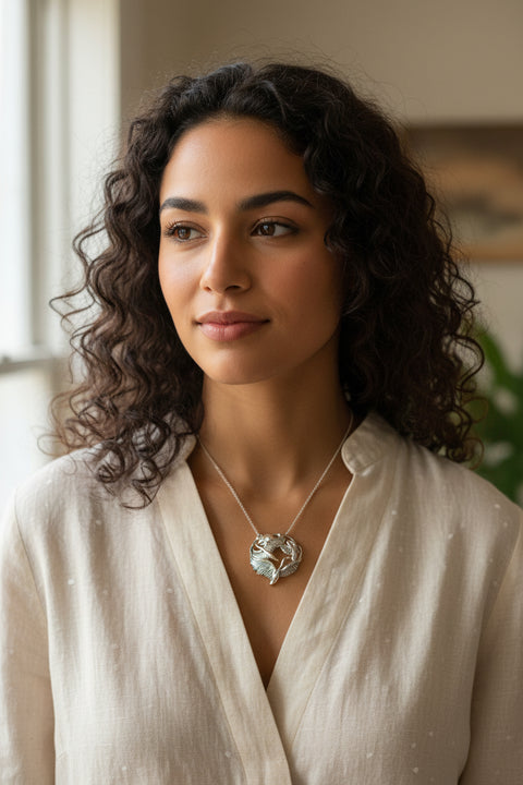 Load image into Gallery viewer, Swan Necklace, Children of Lir Jewelry, Celtic Jewelry, Mom Gift, Nature Necklace, Irish Jewelry, Ireland Jewelry, Nature Necklace
