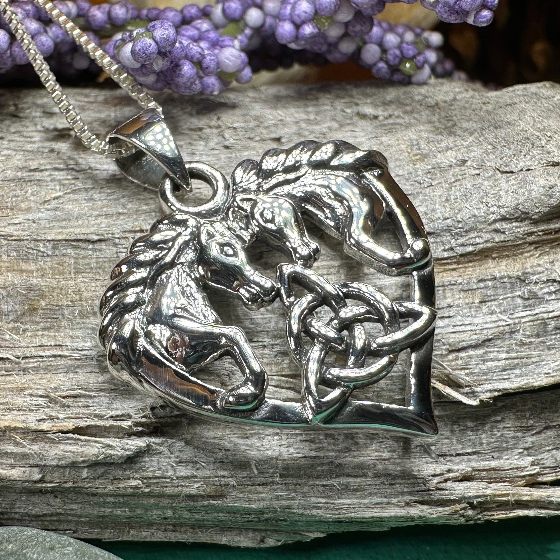 Cheval Celtic Horse Necklace — view 9