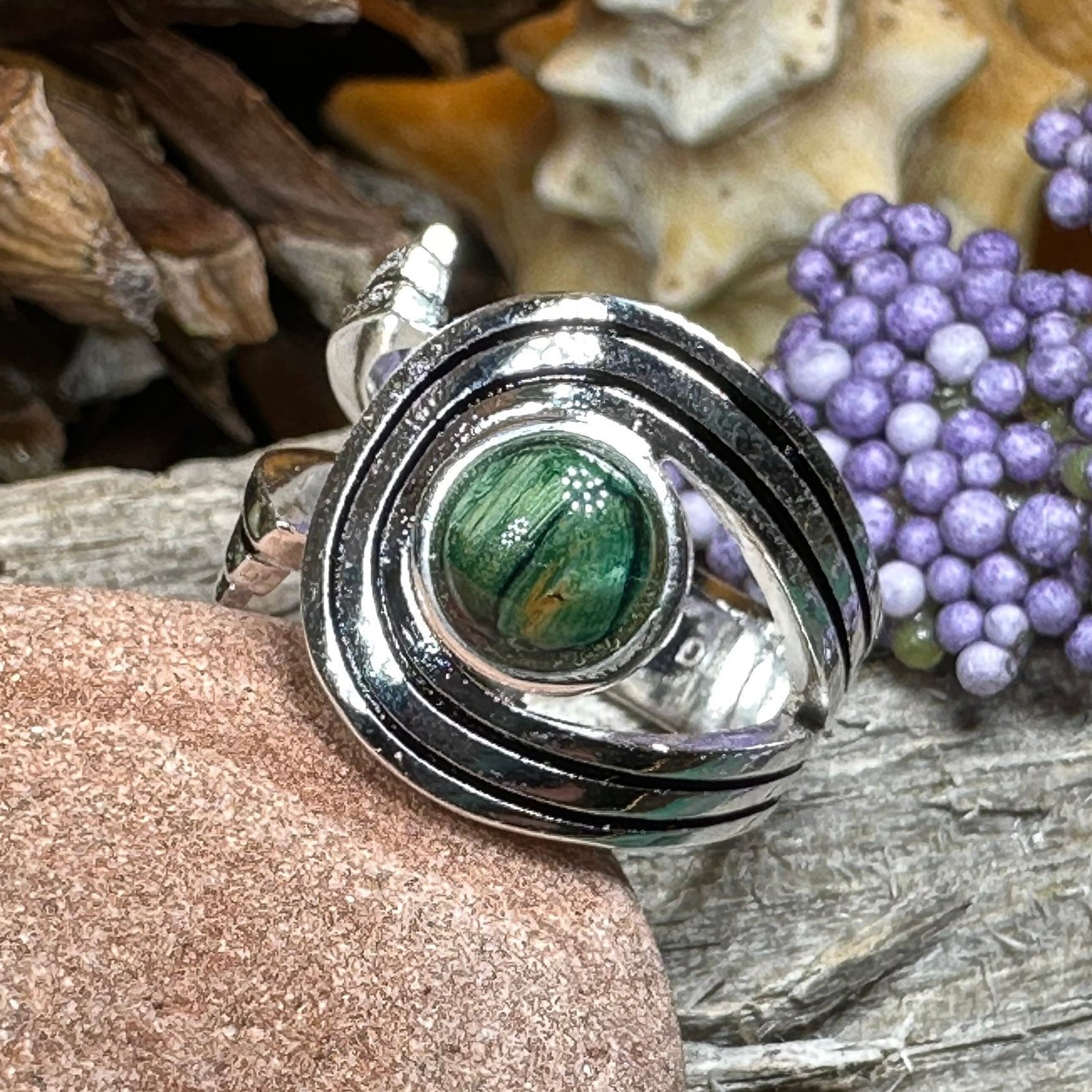 Scottish Heathergems Celtic Wrap Ring - Handmade in Scotland — view 6