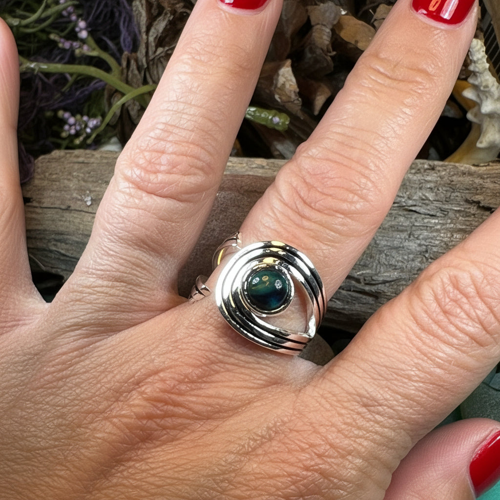 Scottish Heathergems Celtic Wrap Ring - Handmade in Scotland — view 2