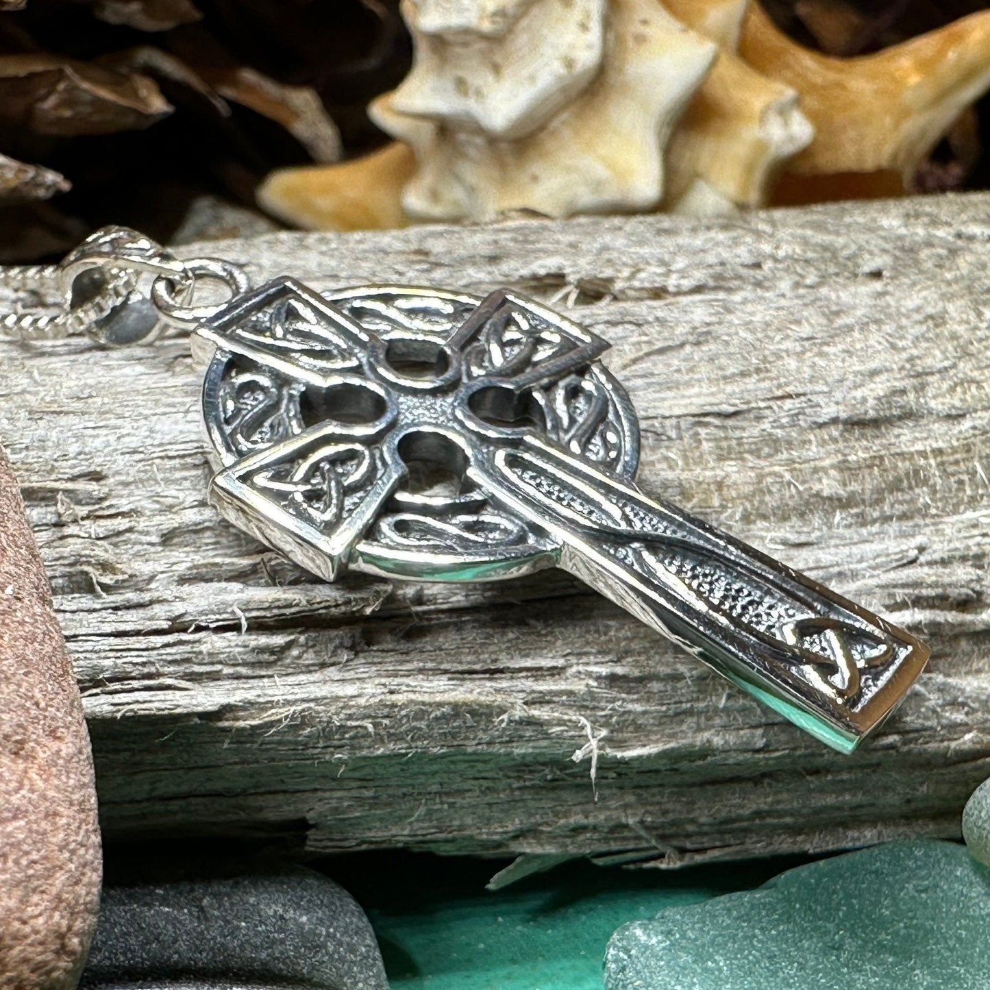 Celtic Cross Necklace, Cross Jewelry, Celtic Jewelry, Irish Jewelry, Anniversary Gift, First Communion Cross, Baptism Cross, Ireland Jewelry
