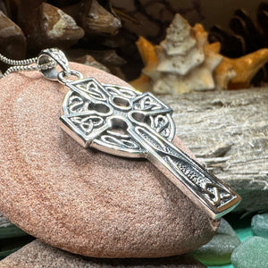 Celtic Cross Necklace, Cross Jewelry, Celtic Jewelry, Irish Jewelry, Anniversary Gift, First Communion Cross, Baptism Cross, Ireland Jewelry