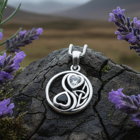 Yin Yang Necklace, Celtic Jewelry, Petite Irish Jewelry, Wiccan Jewelry, Yin Yang Pendant, Pagan Jewelry, Chinese Symbol Jewelry, Wife Gift