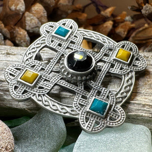 Celtic Knot Brooch, Celtic Pin, Irish Jewelry, Scotland Jewelry, Wiccan Jewelry, Mom Gift, Wife Gift, Ireland Pin, Outlander Jewelry