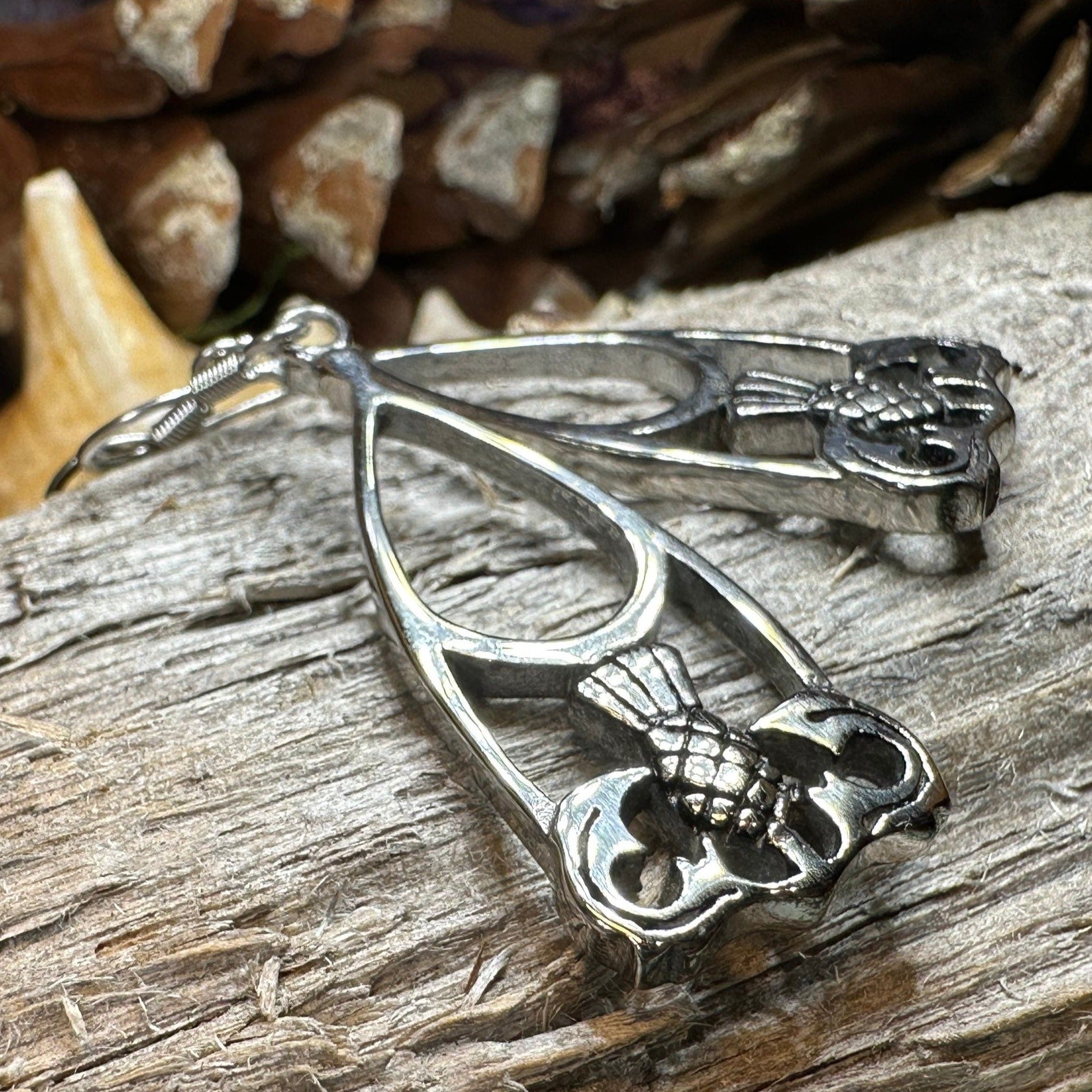 Thistle Earrings, Celtic Jewelry, Scotland Jewelry, Outlander Jewelry, Girlfriend Gift, Sister Gift, Mom Gift, Nature Jewelry, Wife Gift