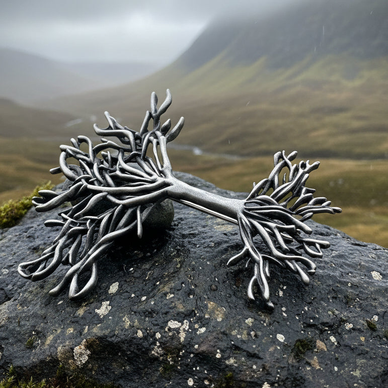 Tree of Life Brooch, Celtic Jewelry, Irish Jewelry, Celtic Brooch, Celtic Pin, Mom Gift, Anniversary Gift, Heart Pin, Friendship Gift