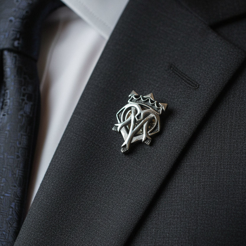 Luckenbooth Brooch, Scotland Jewelry, Men's Lapel Pin, Tie Pin, Friendship Gift, Best Man Gift, Anniversary Gift, Scottish Groom Pin