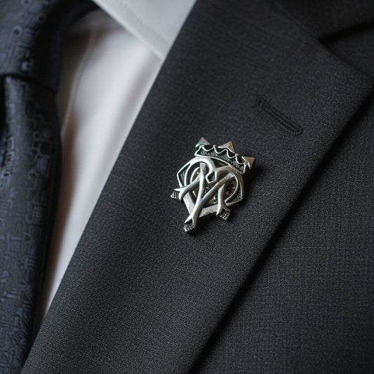 Luckenbooth Brooch, Scotland Jewelry, Men's Lapel Pin, Tie Pin, Friendship Gift, Best Man Gift, Anniversary Gift, Scottish Groom Pin