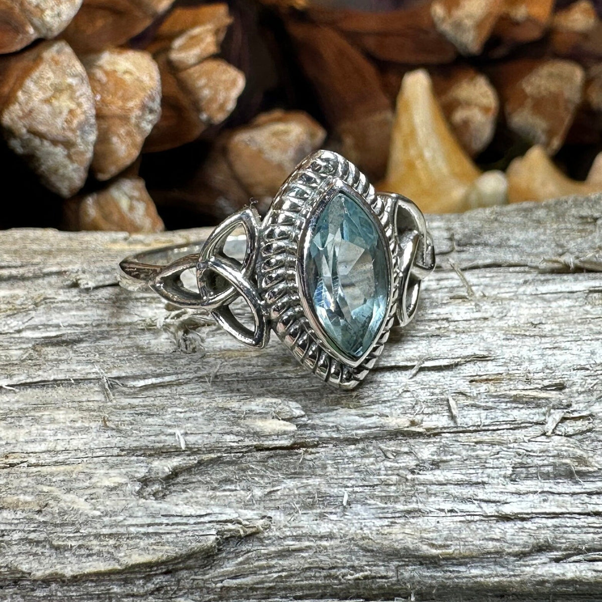 Yasmin Celtic Trinity Knot Ring — view 5