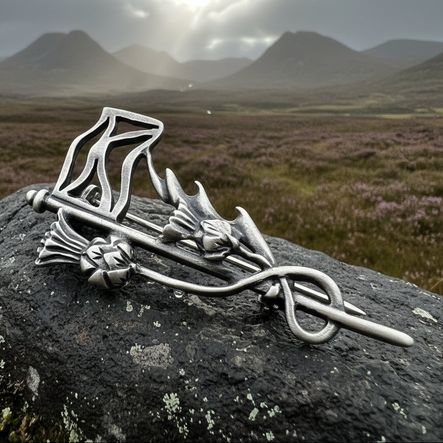 Scottish Kilt Pin, Thistle Kilt Pin, Scotland Flag Pin, Scotland Kilt Pin, Scottish Brooch, Celtic Brooch, Viking Pin, Scotland Gift
