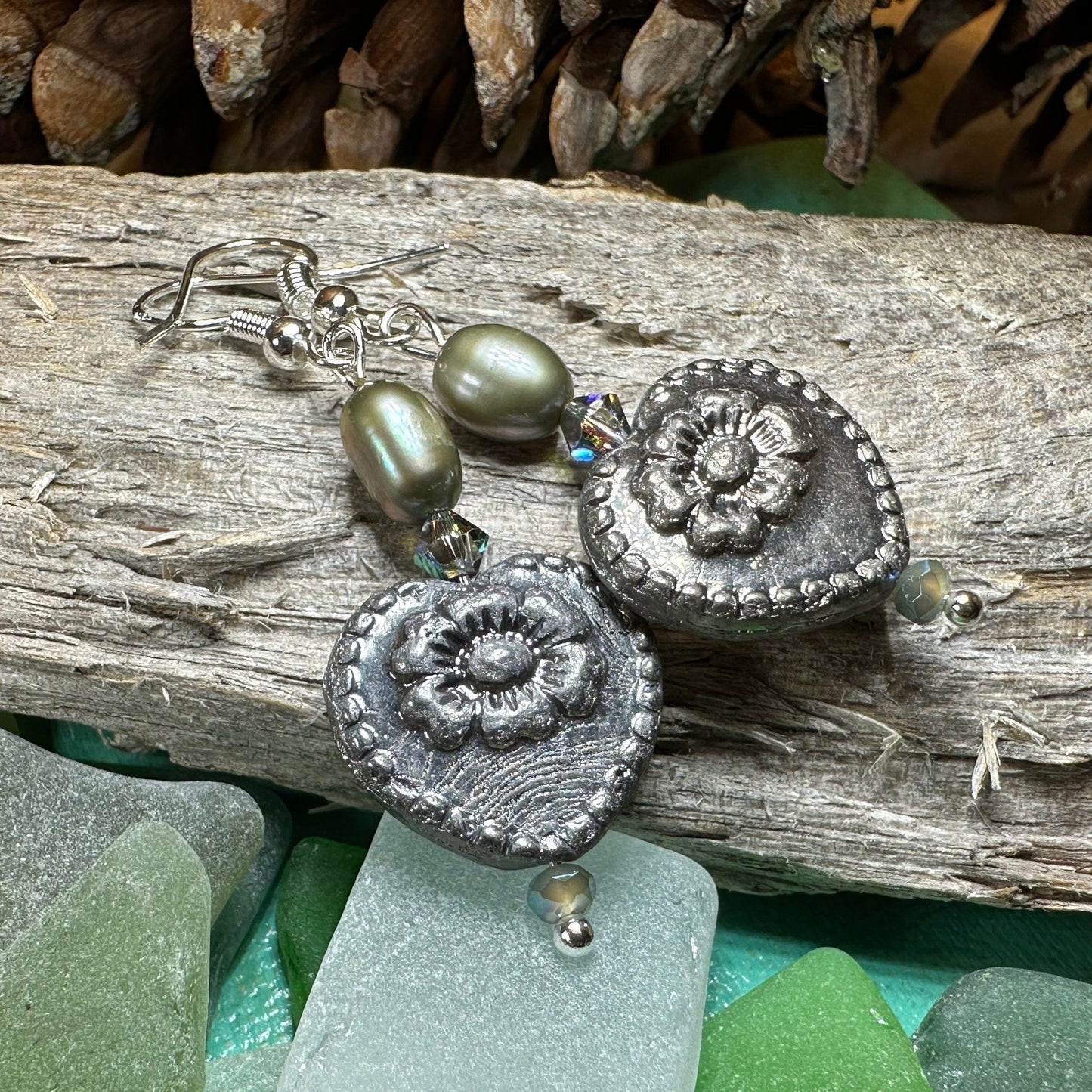 Victorian Pearl Earrings — view 4