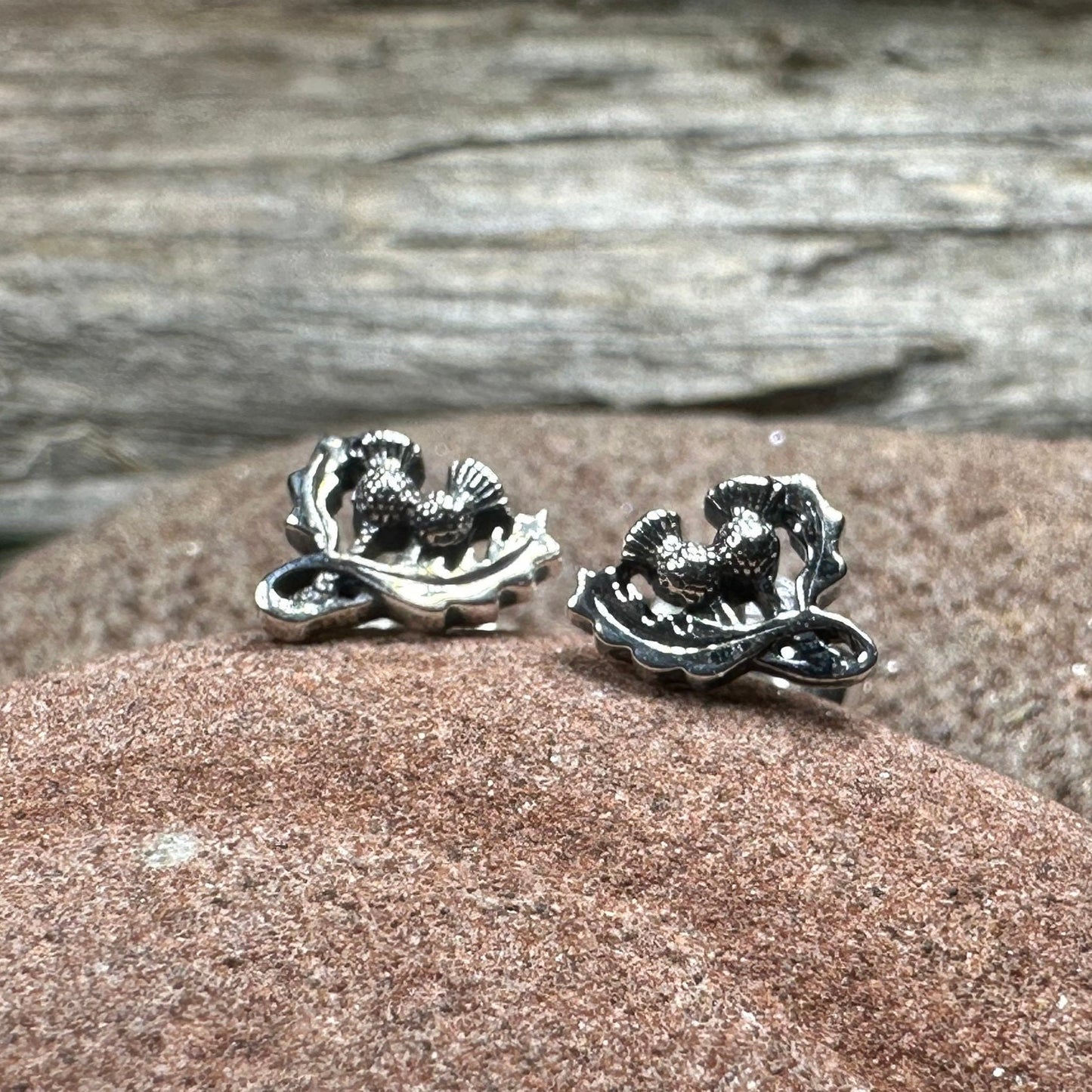 Thistle Earrings, Flower Jewelry, Scotland Jewelry, Celtic Jewelry, Graduation Gift, Anniversary Gift, Stud Earrings, Nature Jewelry