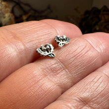 Load image into Gallery viewer, Thistle Earrings, Flower Jewelry, Scotland Jewelry, Celtic Jewelry, Graduation Gift, Anniversary Gift, Stud Earrings, Nature Jewelry
