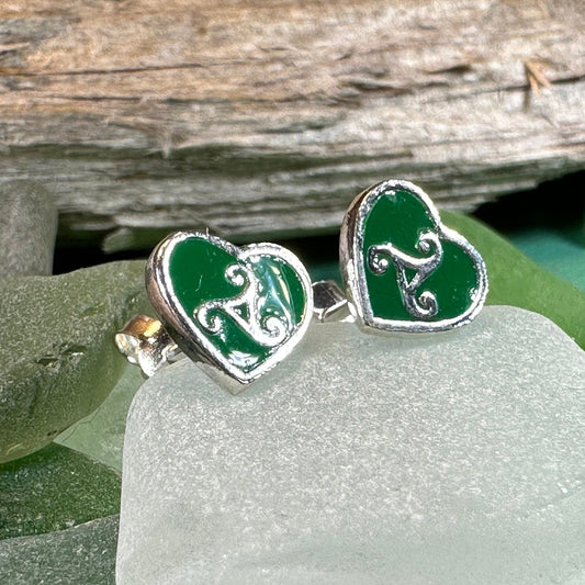 Celtic Spiral Earrings, Irish Stud Earrings, Triskele Jewelry, Celtic Jewelry, Irish Jewelry, Wiccan Jewelry, Celtic Earrings, Triple Spiral
