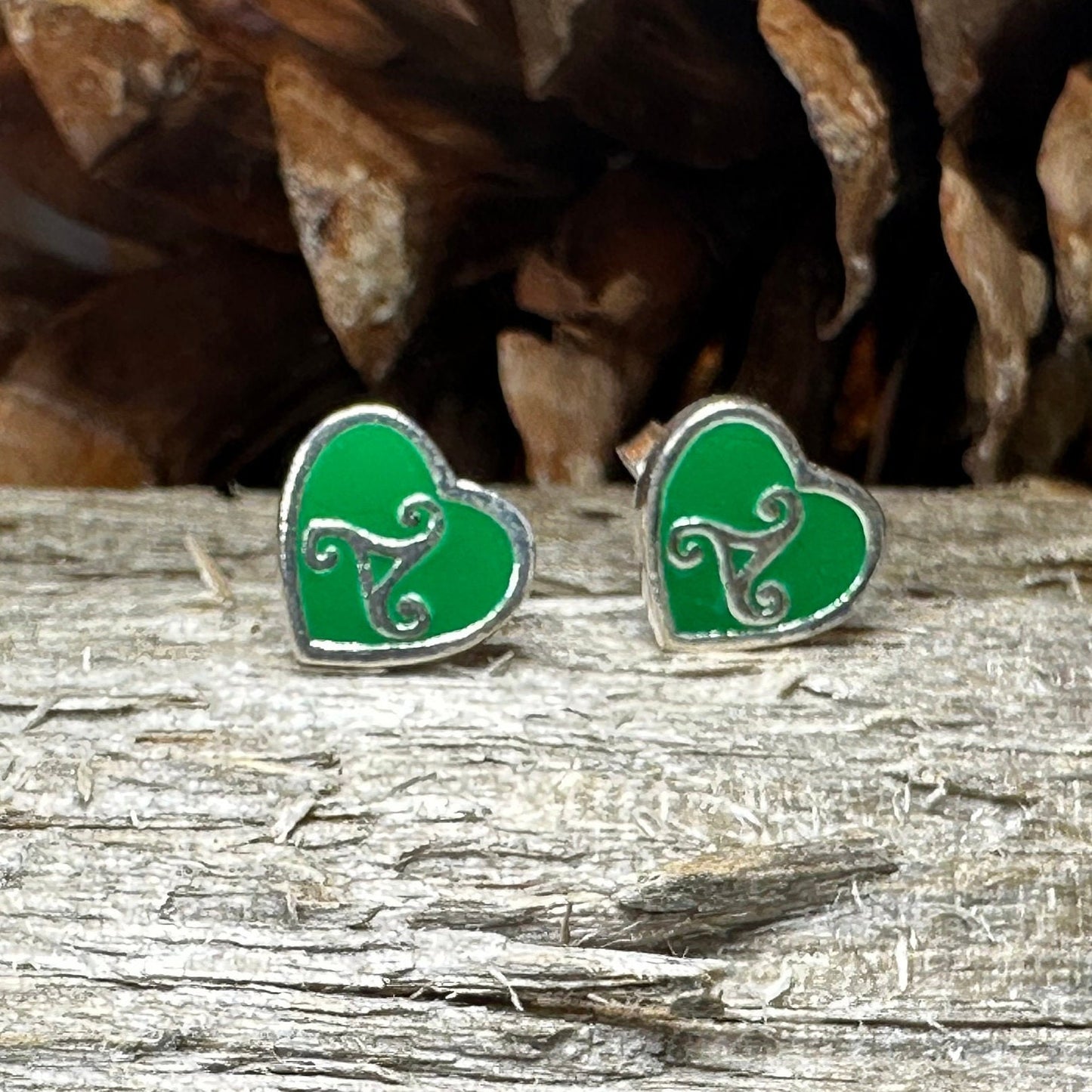 Celtic Spiral Earrings, Irish Stud Earrings, Triskele Jewelry, Celtic Jewelry, Irish Jewelry, Wiccan Jewelry, Celtic Earrings, Triple Spiral