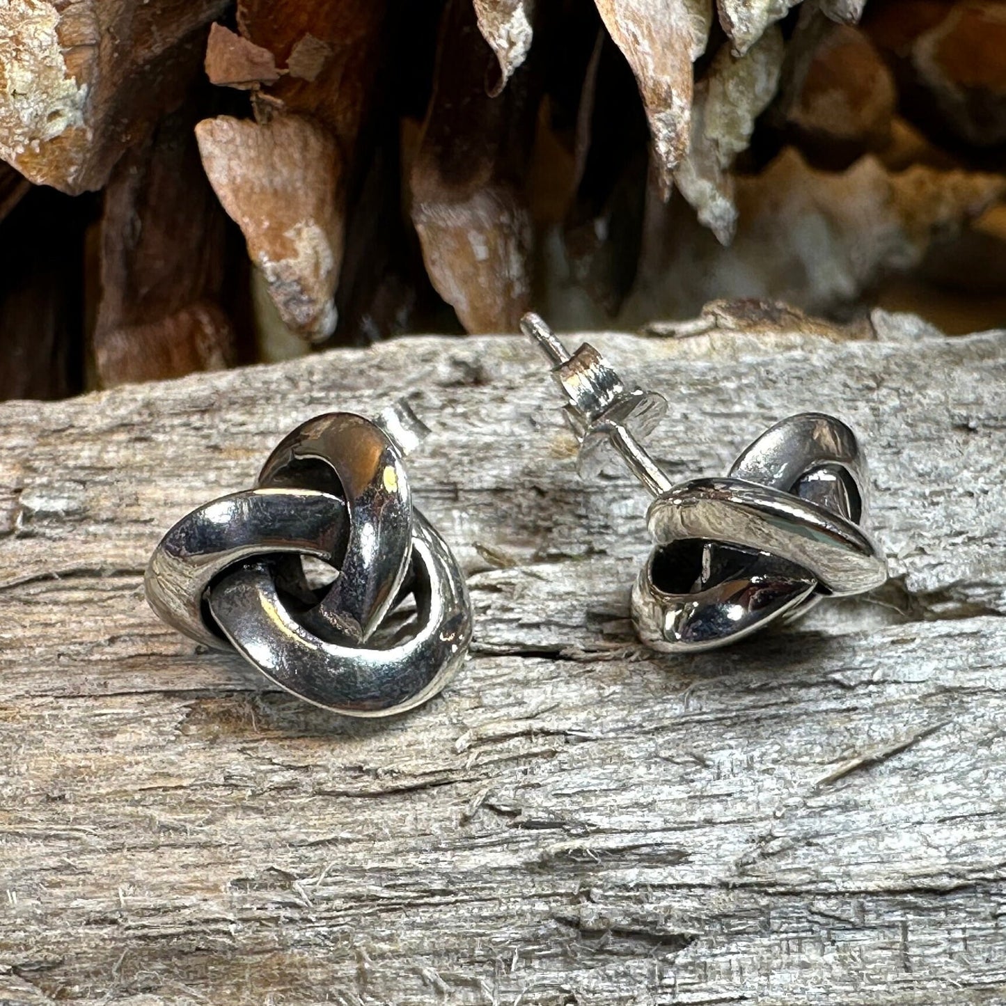 Celtic Knot Stud Earrings, Irish Jewelry, Celtic Jewelry, Anniversary Gift, Bridal Jewelry, Norse Jewelry, Yoga Jewelry, Friendship Gift