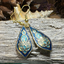 Load image into Gallery viewer, Celtic Earrings, Irish Jewelry, Scottish Dangle Earrings, Anniversary Gift, Pagan Jewelry, Norse Jewelry, Scotland Jewelry, Wiccan Jewelry
