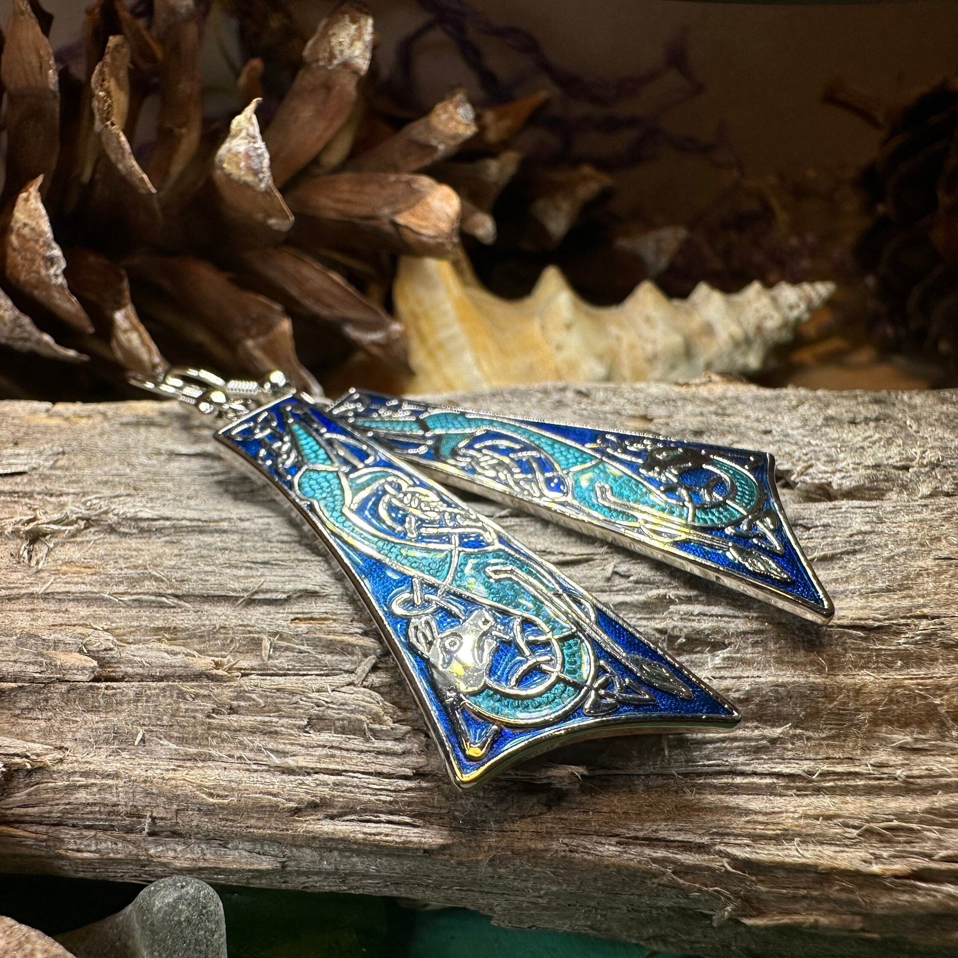 Celtic Earrings, Irish Jewelry, Scottish Dangle Earrings, Anniversary Gift, Pagan Jewelry, Norse Jewelry, Scotland Jewelry, Wiccan Jewelry