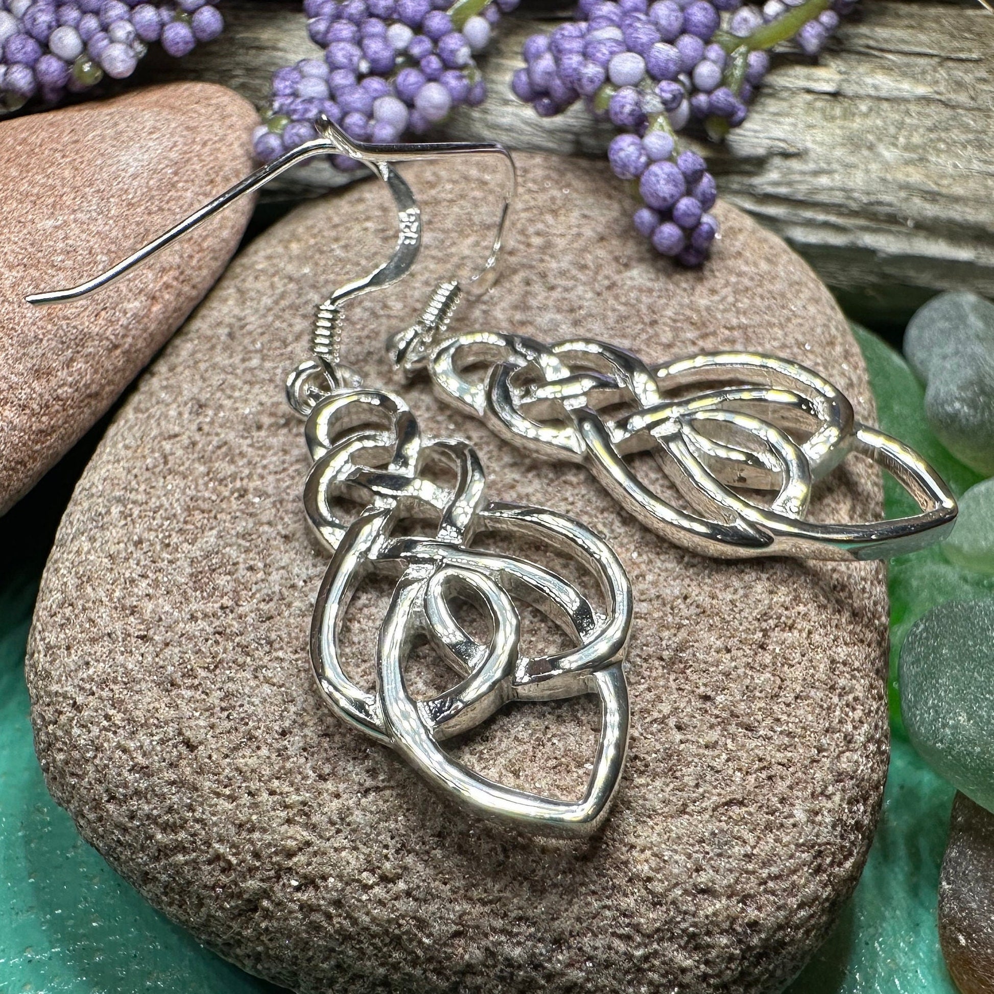 Celtic Earrings, Love Knot Earrings, Irish Jewelry, Ireland Gift, Scotland Jewelry, Mom Gift, Sister's Knot, Scottish Jewelry, Norse Jewelry
