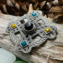 Load image into Gallery viewer, Celtic Knot Brooch, Celtic Pin, Irish Jewelry, Scotland Jewelry, Wiccan Jewelry, Mom Gift, Wife Gift, Ireland Pin, Outlander Jewelry
