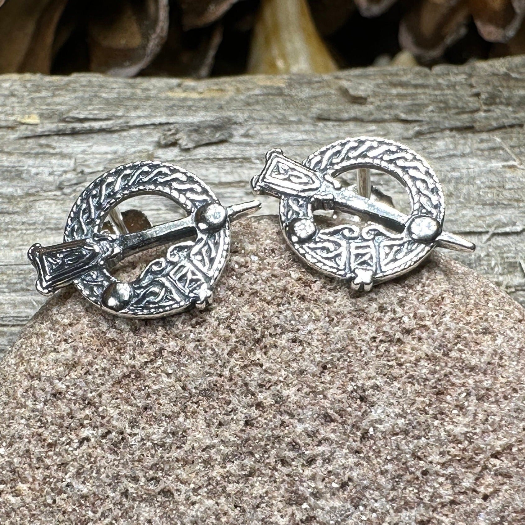 Celtic Stud Earrings, Irish Jewelry, Tara Post Earrings, Irish Dance Gift, Anniversary Gift, Celtic Jewelry, Wiccan Jewelry, Pagan Jewelry