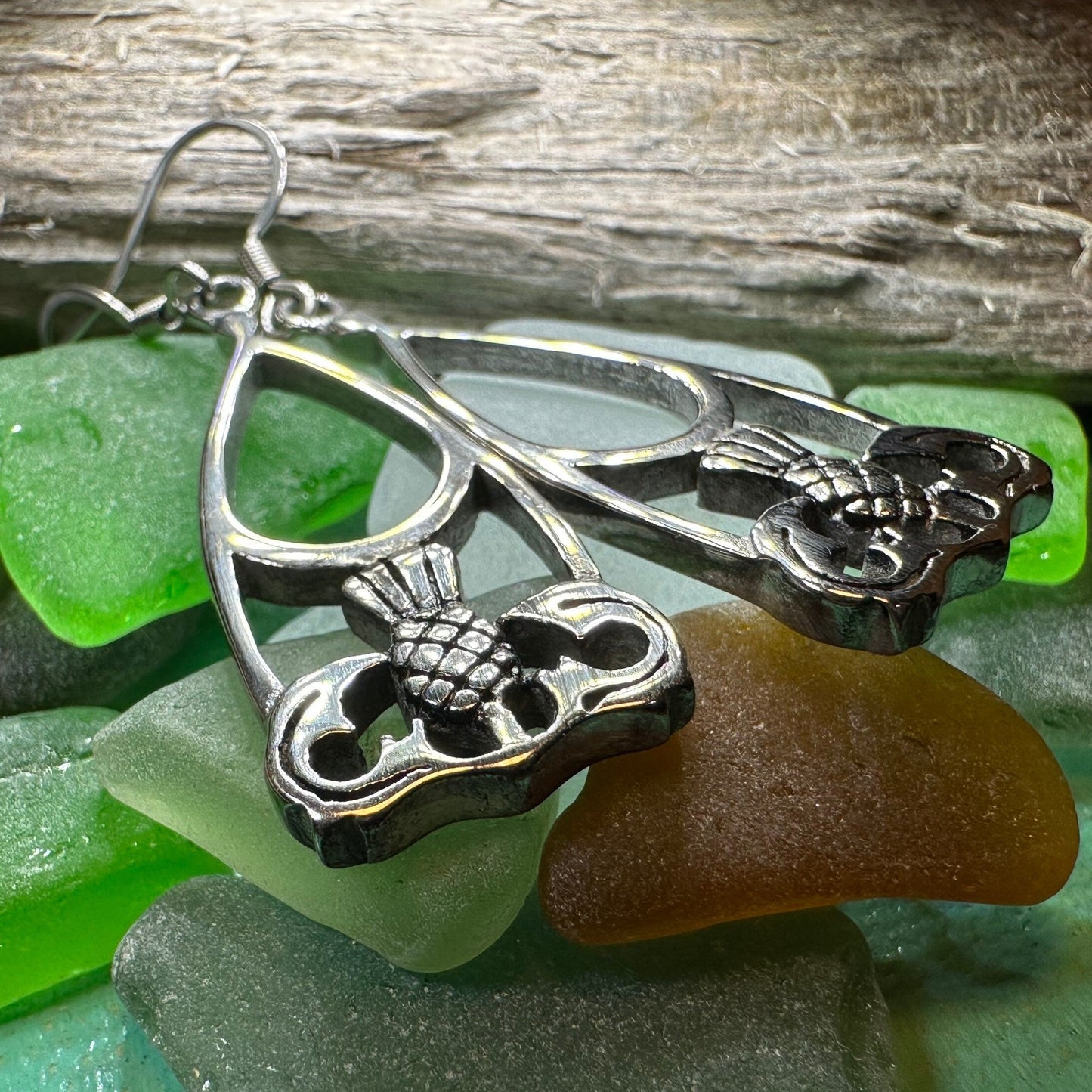 Thistle Earrings, Celtic Jewelry, Scotland Jewelry, Outlander Jewelry, Girlfriend Gift, Sister Gift, Mom Gift, Nature Jewelry, Wife Gift