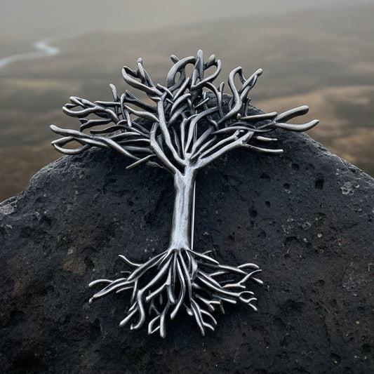 Tree of Life Brooch, Celtic Jewelry, Irish Jewelry, Celtic Brooch, Celtic Pin, Mom Gift, Anniversary Gift, Heart Pin, Friendship Gift