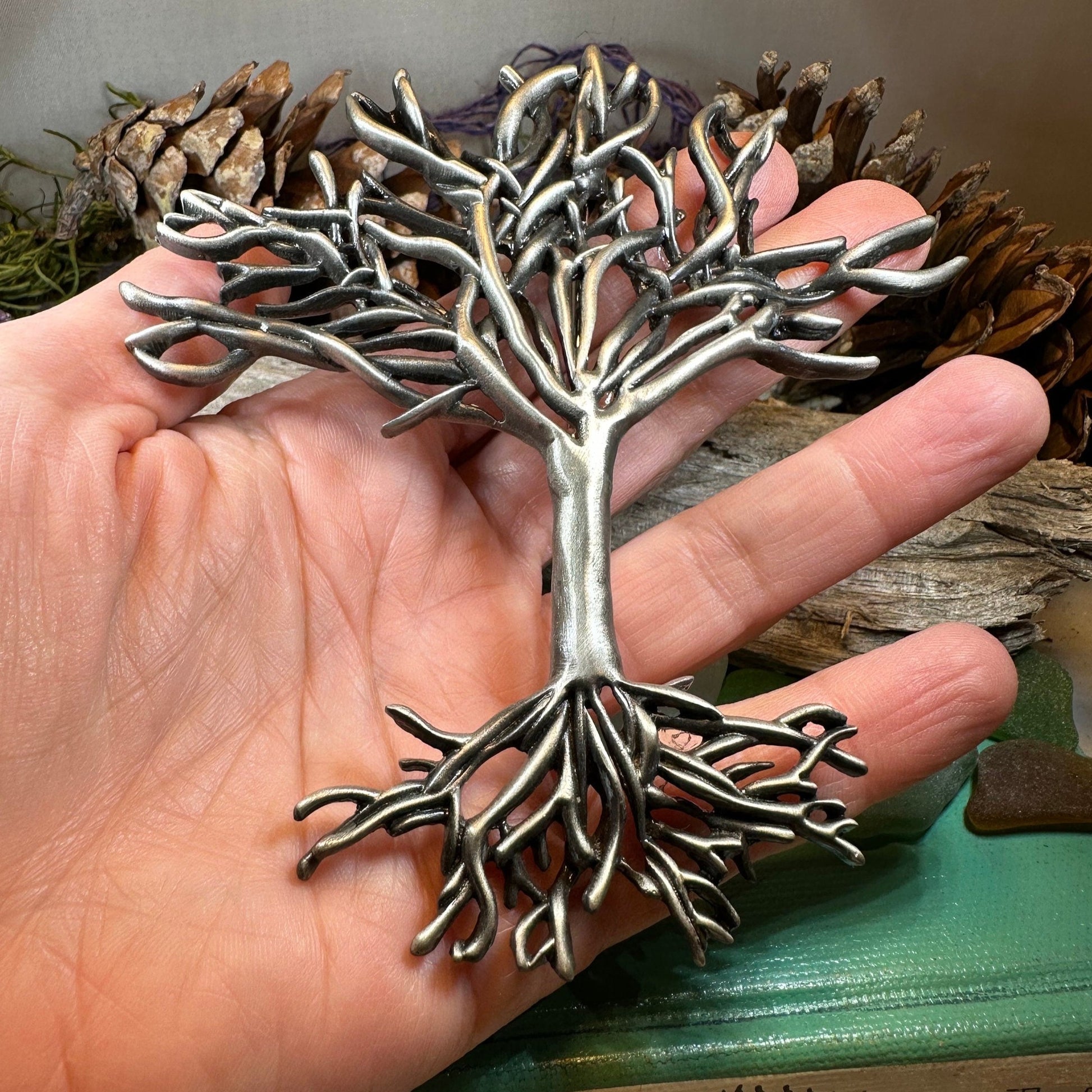 Tree of Life Brooch, Celtic Jewelry, Irish Jewelry, Celtic Brooch, Celtic Pin, Mom Gift, Anniversary Gift, Heart Pin, Friendship Gift