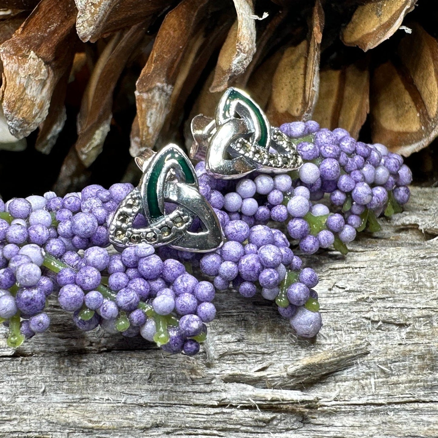 Celtic Knot Earrings, Irish Jewelry, Celtic Jewelry, Trinity Knot Post Earrings, Norse Jewelry, Triquetra Stud Earrings, Ireland Earrings
