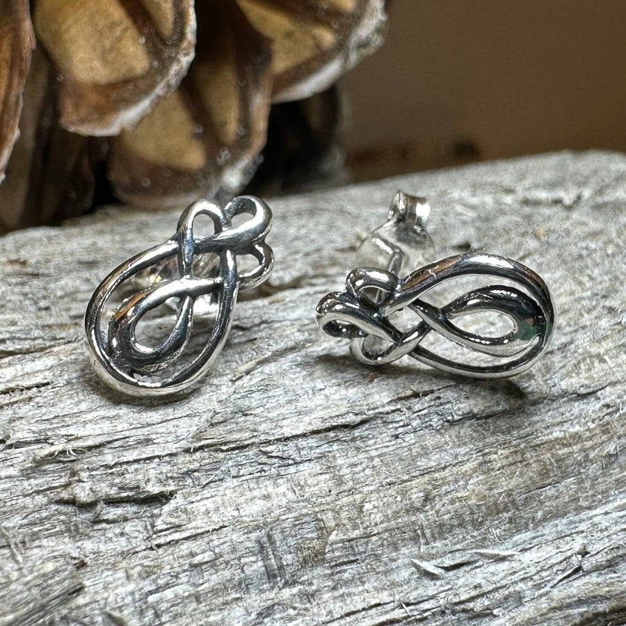 Celtic Knot Stud Earrings, Irish Jewelry, Celtic Jewelry, Anniversary Gift, Bridal Jewelry, Norse Jewelry, Yoga Jewelry, Wiccan Jewelry