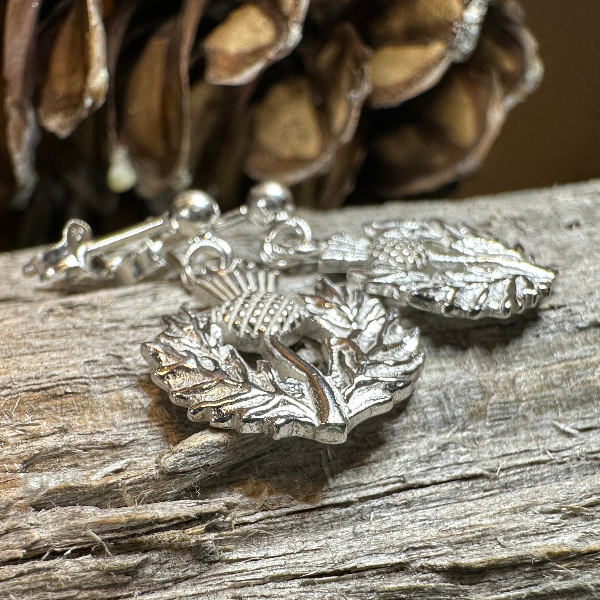Realistic Thistle Earrings, Celtic Jewelry, Scotland Jewelry, Outlander Jewelry, Nature Jewelry, Thistle Jewelry, Post Earrings, Wife Gift
