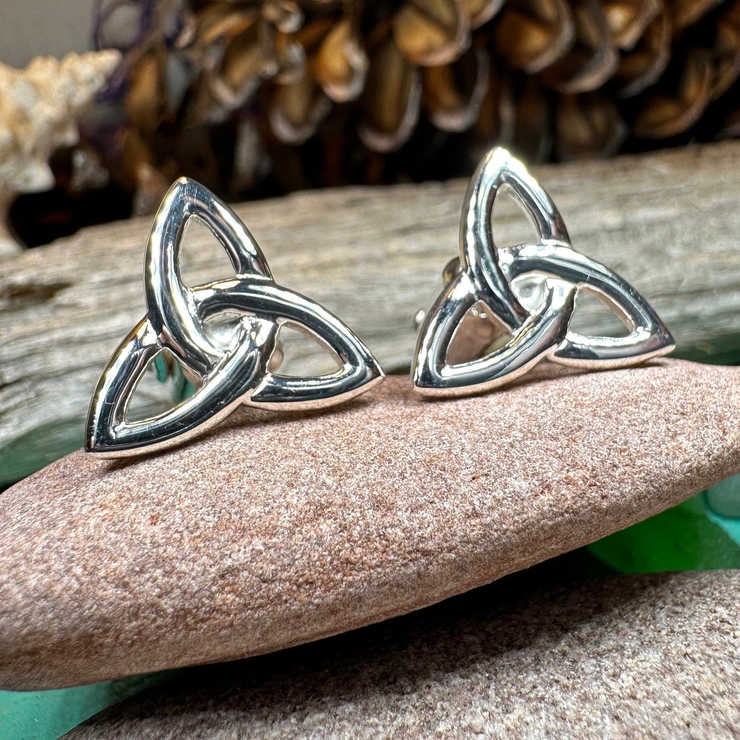 Trinity Knot Cuff Links, Celtic Jewelry, Irish Jewelry, Scotland Jewelry, Celtic Jewelry, Groom Gift, Best Man Gift, Silver Anniversary Gift