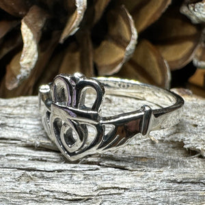 Claddagh Ring, Celtic Ring, Irish Ring, Promise Ring, Celtic Knot Ring, Irish Dance Gift, Anniversary Gift, Luckenbooth Ring, Boho Ring