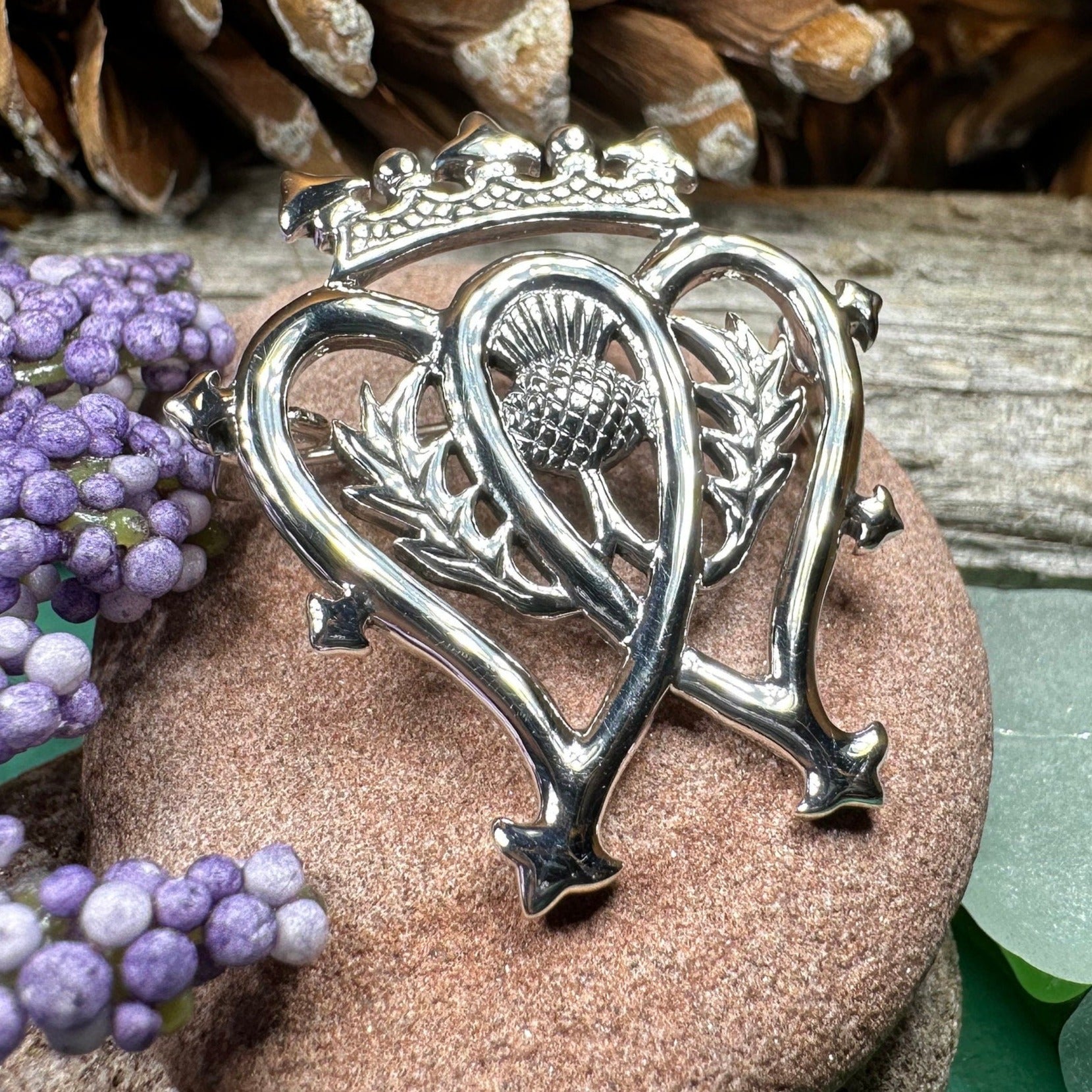Luckenbooth Brooch, Scotland Jewelry, Celtic Pin, Bridal Jewelry, Scottish Gift, Anniversary Gift, Wife Gift, Luckenbooth Pin, Mom Gift
