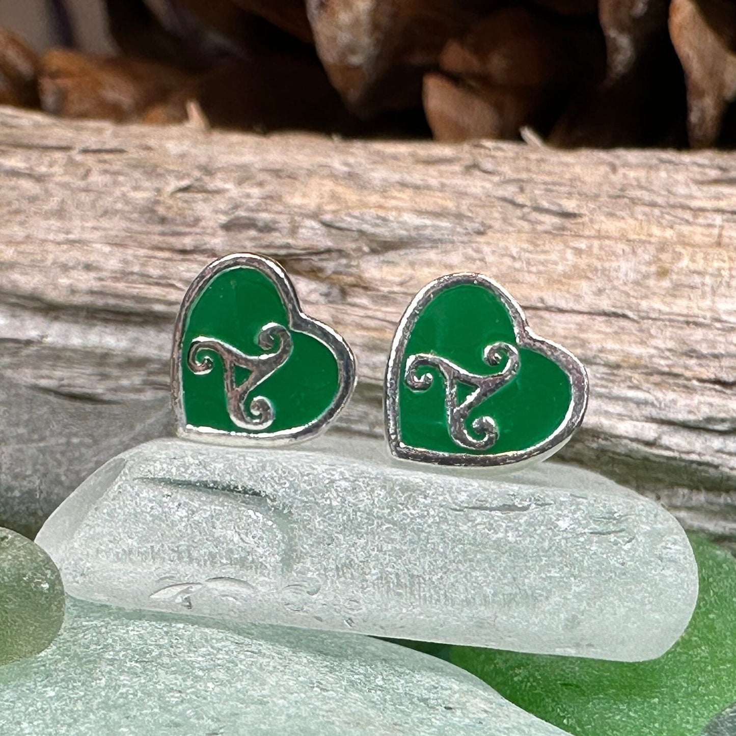 Celtic Spiral Earrings, Irish Stud Earrings, Triskele Jewelry, Celtic Jewelry, Irish Jewelry, Wiccan Jewelry, Celtic Earrings, Triple Spiral