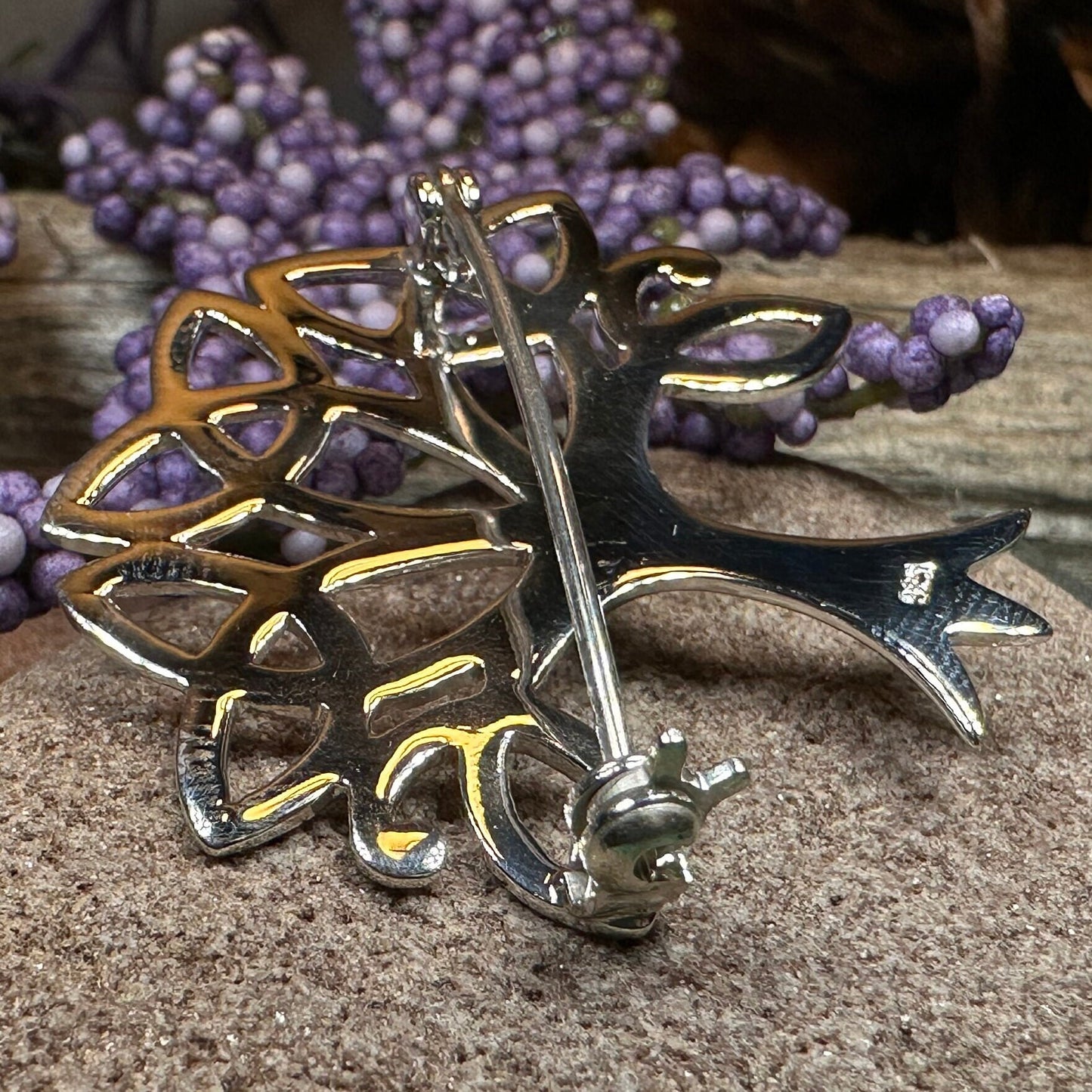 Tree Of Life Brooch, Celtic Pin, Yoga Jewelry, Anniversary Gift, Tree Jewelry, Nature Jewelry, Wiccan Jewelry, Bride Pin, Scarf Pin