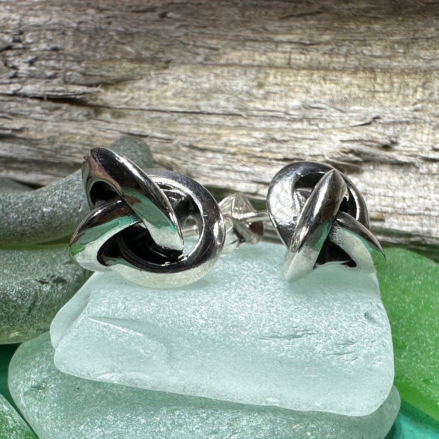 Celtic Knot Stud Earrings, Irish Jewelry, Celtic Jewelry, Anniversary Gift, Bridal Jewelry, Norse Jewelry, Yoga Jewelry, Friendship Gift