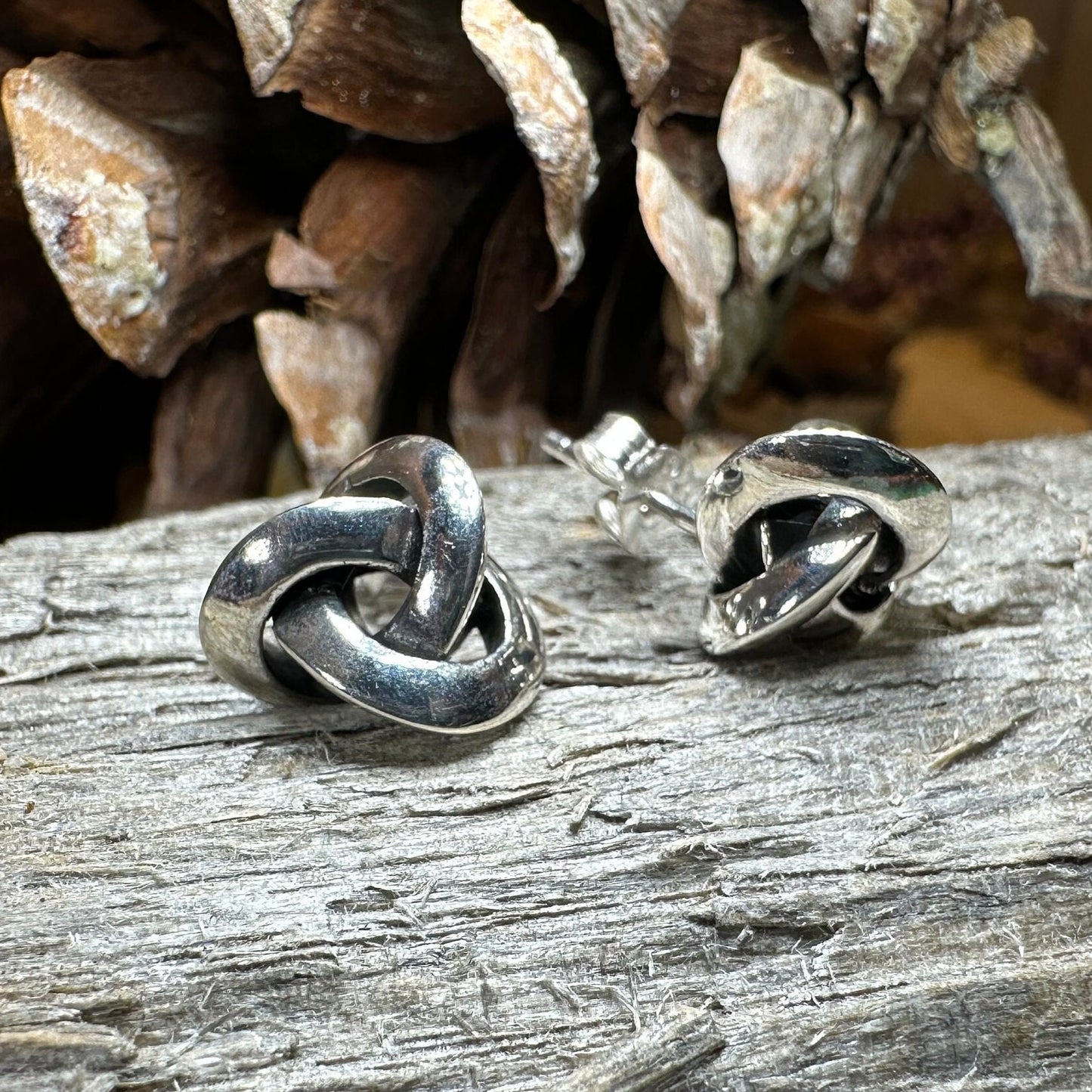 Celtic Knot Stud Earrings, Irish Jewelry, Celtic Jewelry, Anniversary Gift, Bridal Jewelry, Norse Jewelry, Yoga Jewelry, Friendship Gift