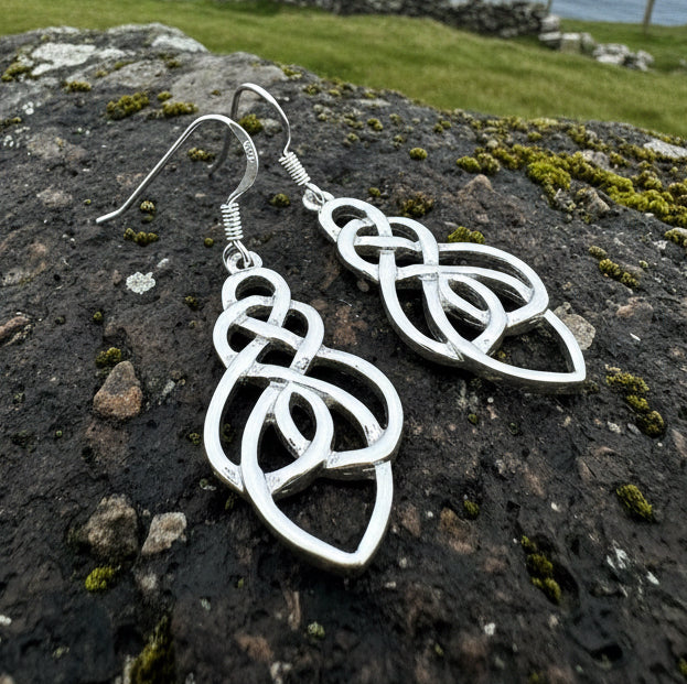 Celtic Earrings, Love Knot Earrings, Irish Jewelry, Ireland Gift, Scotland Jewelry, Mom Gift, Sister's Knot, Scottish Jewelry, Norse Jewelry