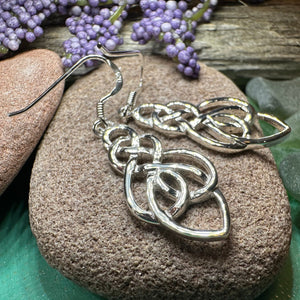 Celtic Earrings, Love Knot Earrings, Irish Jewelry, Ireland Gift, Scotland Jewelry, Mom Gift, Sister's Knot, Scottish Jewelry, Norse Jewelry