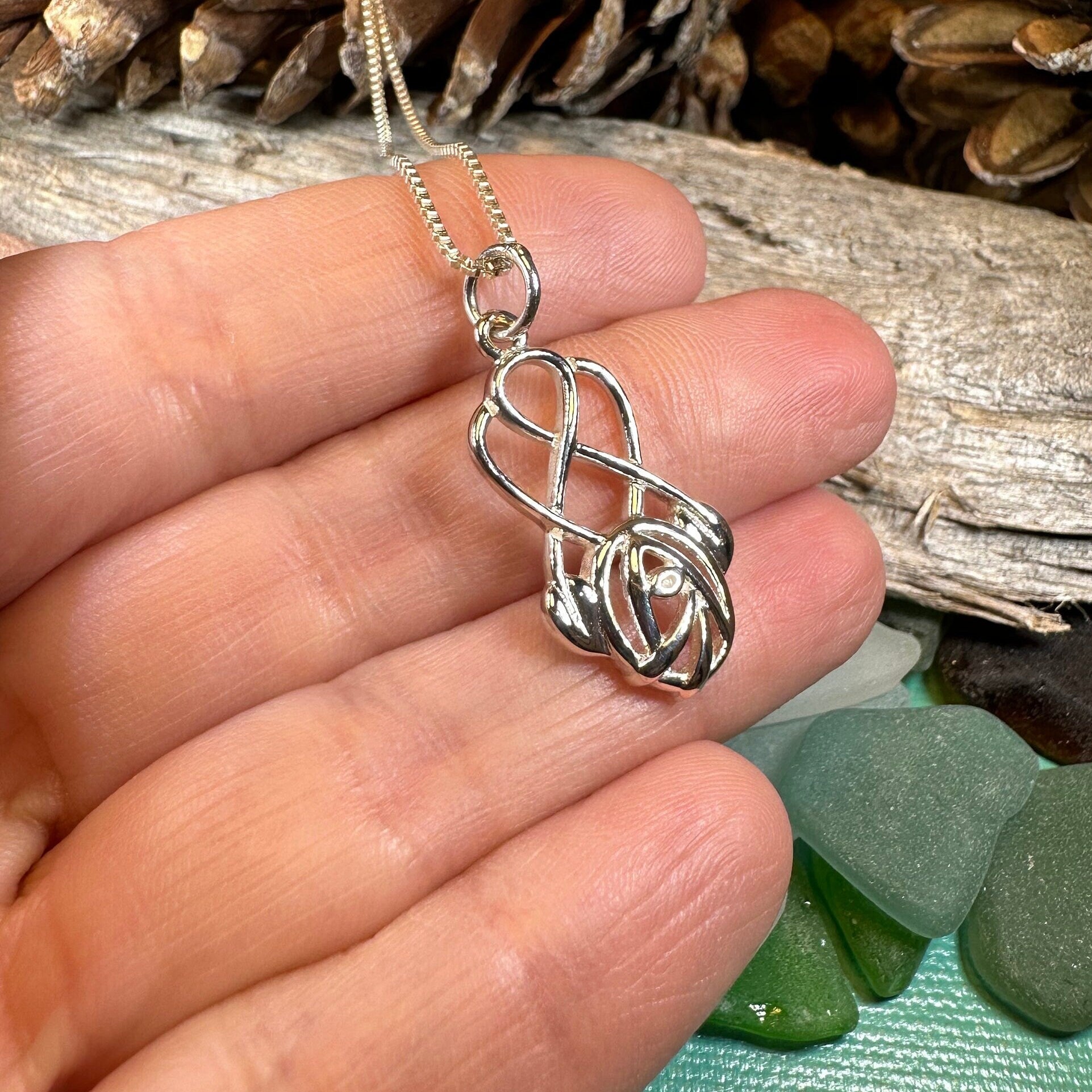 Mackintosh Rose Necklace, Scotland Jewelry, Celtic Jewelry, Rose Jewelry, Art Deco Pendant, Anniversary Gift, Scottish Necklace, Wife Gift