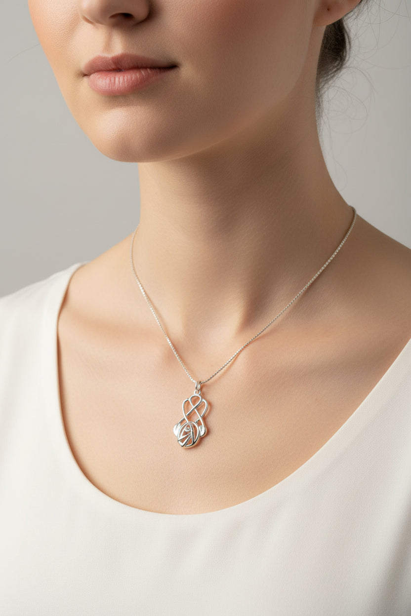 Mackintosh Rose Necklace, Scotland Jewelry, Celtic Jewelry, Rose Jewelry, Art Deco Pendant, Anniversary Gift, Scottish Necklace, Wife Gift