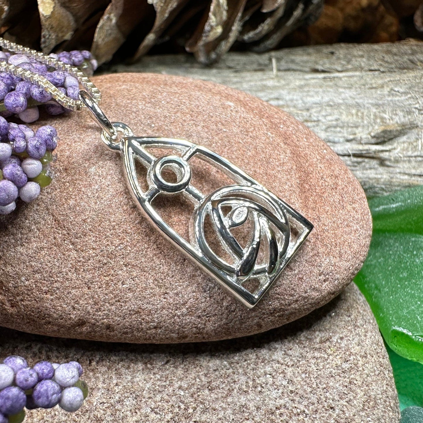 Mackintosh Rose Necklace, Scotland Jewelry, Celtic Jewelry, Rose Jewelry, Art Deco Pendant, Anniversary Gift, Scottish Necklace, Wife Gift