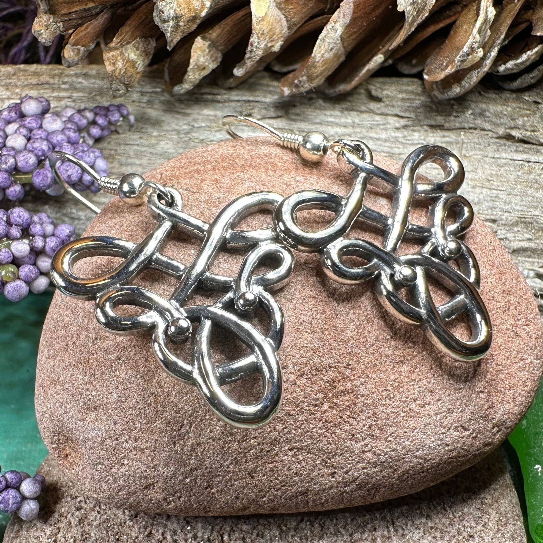 Nicollynne Celtic Knot Earrings — view 2