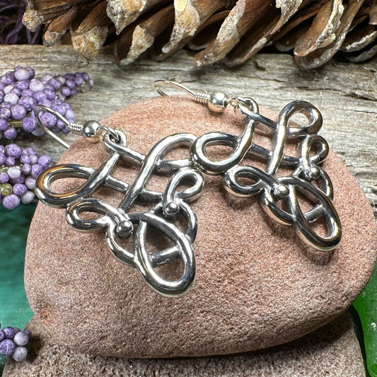 Celtic Knot Earrings, Irish Jewelry, Celtic Jewelry, Mom Gift, Anniversary Gift, Scotland Jewelry, Wife Gift, Love Knot Jewelry, Sister Gift