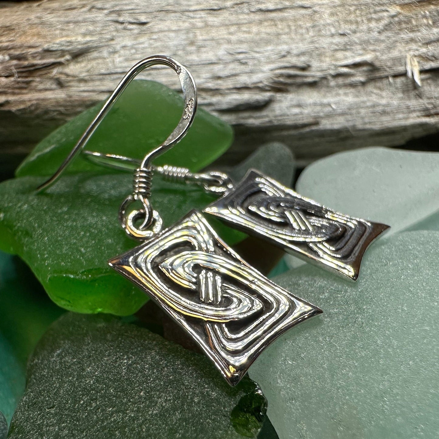 Celtic Knot Earrings, Celtic Jewelry, Irish Jewelry, Scotland Jewelry, Sterling Silver, Pagan Jewelry, Scottish Jewelry, Anniversary Gift